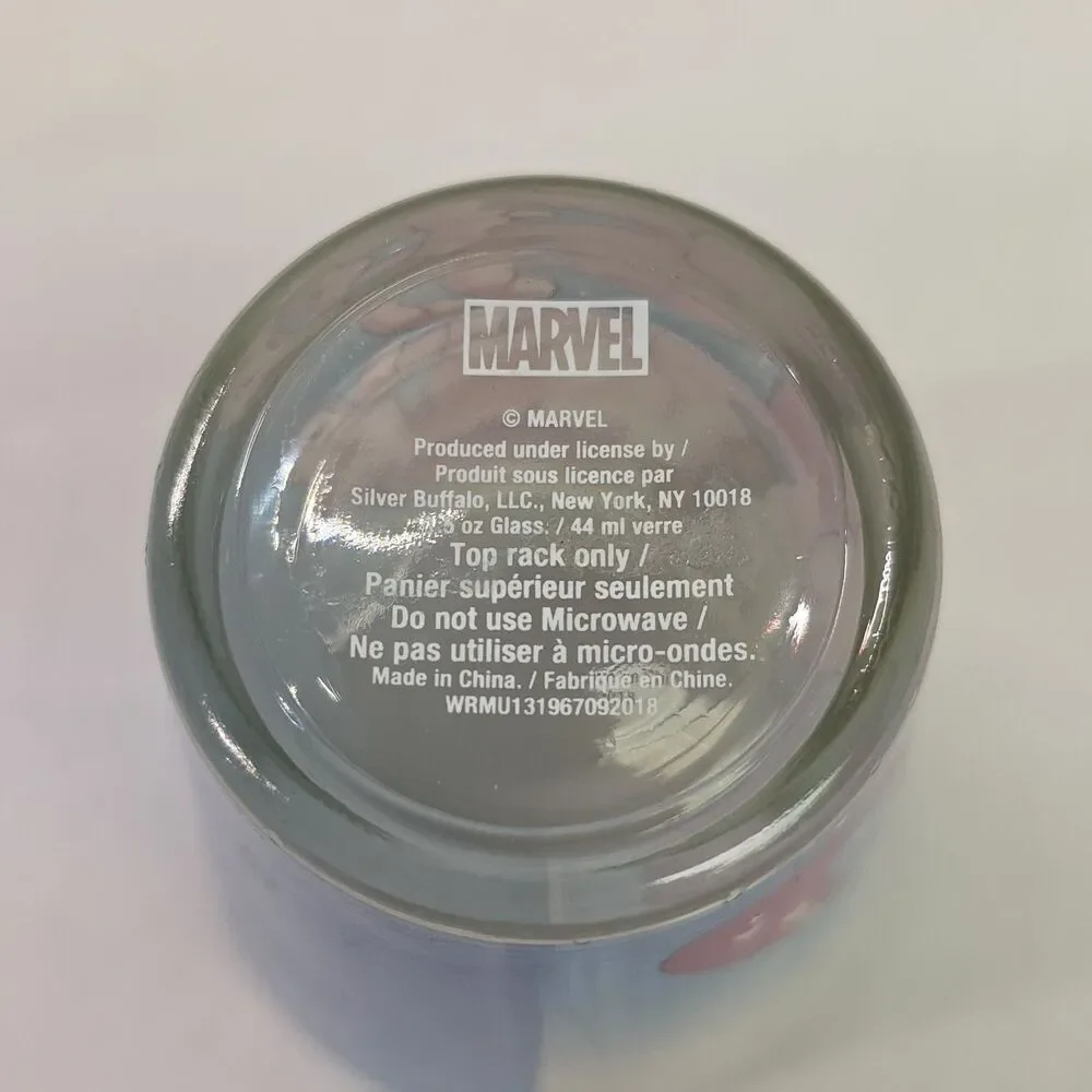 Deadpool Shot Glass, Deadpool On A Unicorn, Spencer's, Marvel Comics New